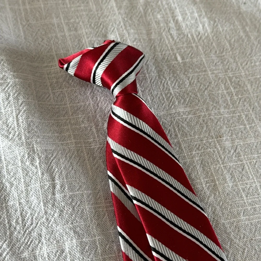 Kids Red Clip on Tie